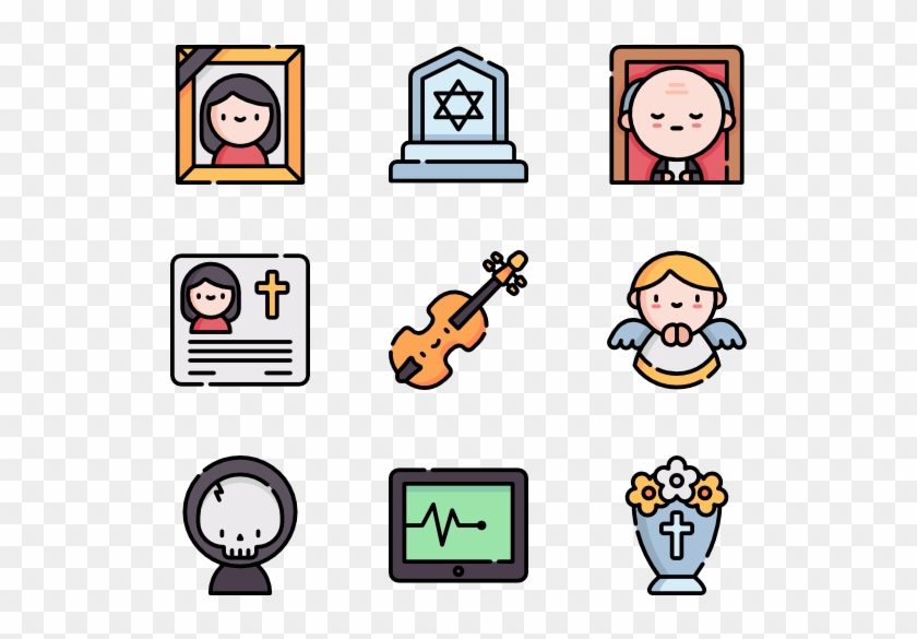 Funeral - Cartoon Clipart