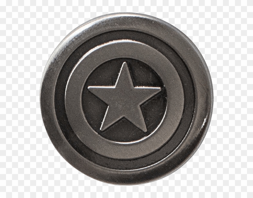 Deluxe Captain America Shield Lapel Pin - Emblem Clipart