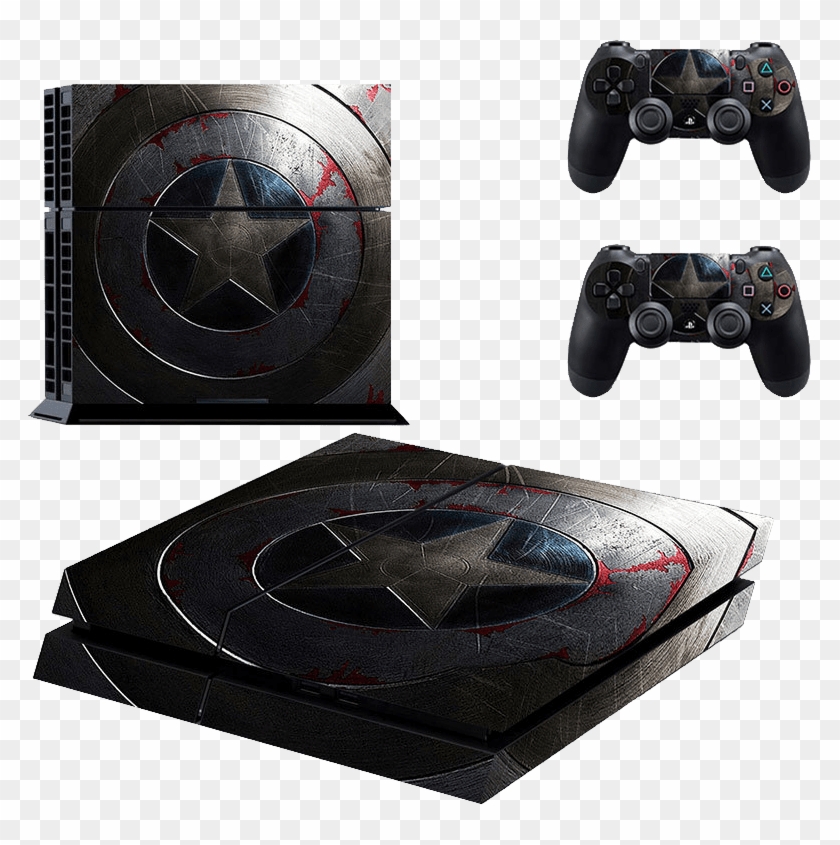 Ps4 Skin Captain America Shield Type 2 Ps4 - Captain America Playstation 4 Clipart