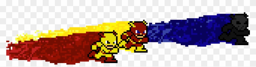 Flash And Reverse Flash And Zoom - Pixel Art The Flash Clipart #1146769