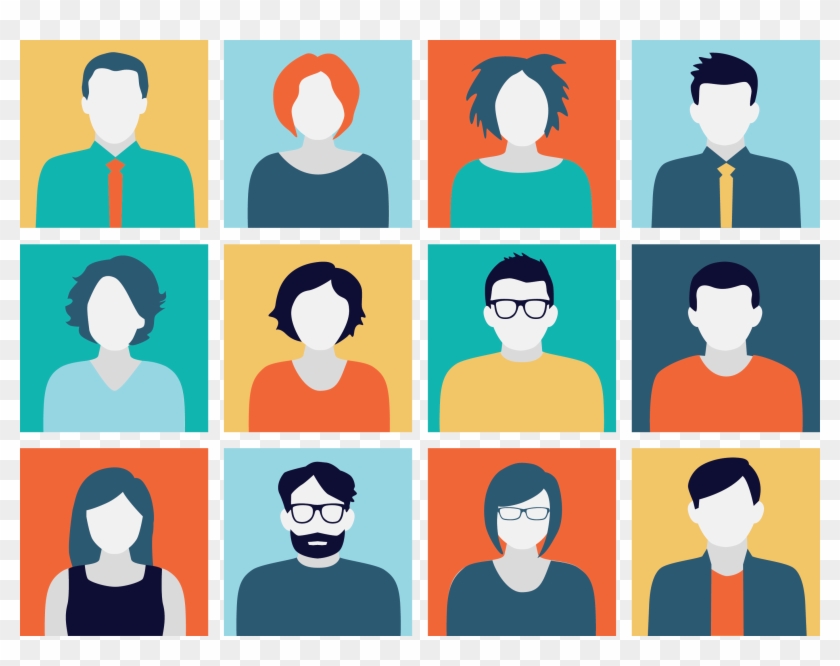 How To Create Vector Avatar Characters With Adobe Illustrator - Big Data Illustration Clipart