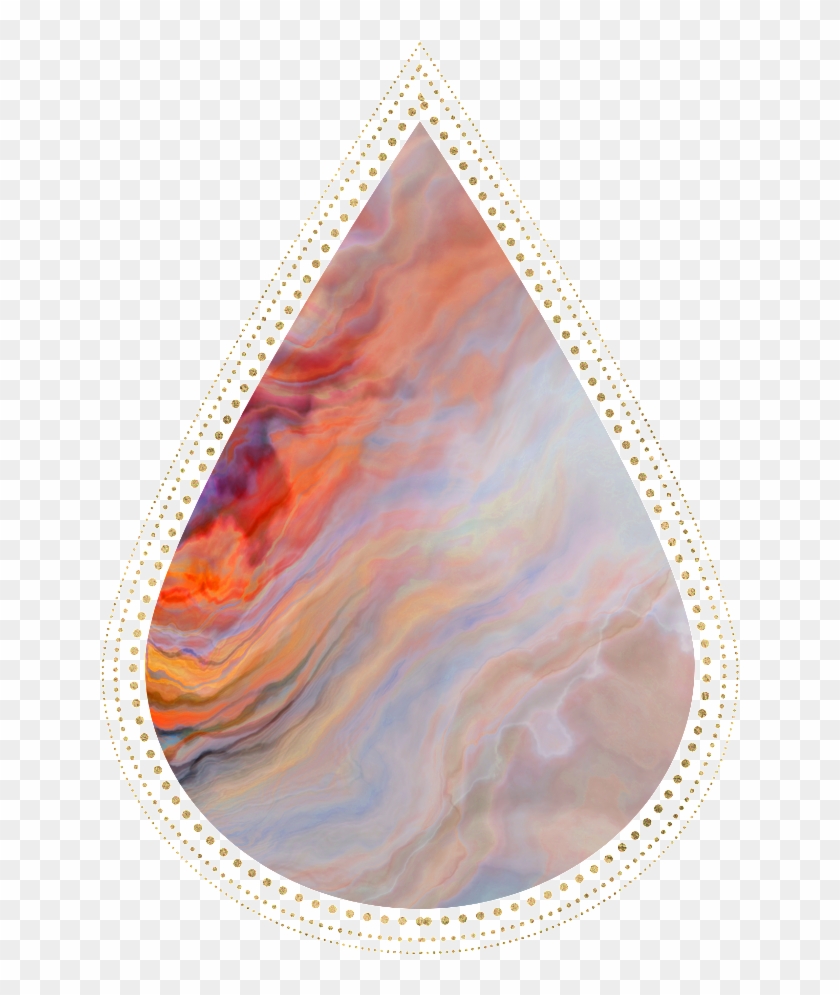Hand-painted Marble Grain Pendant Png Transparent - Onyx Clipart #1147165