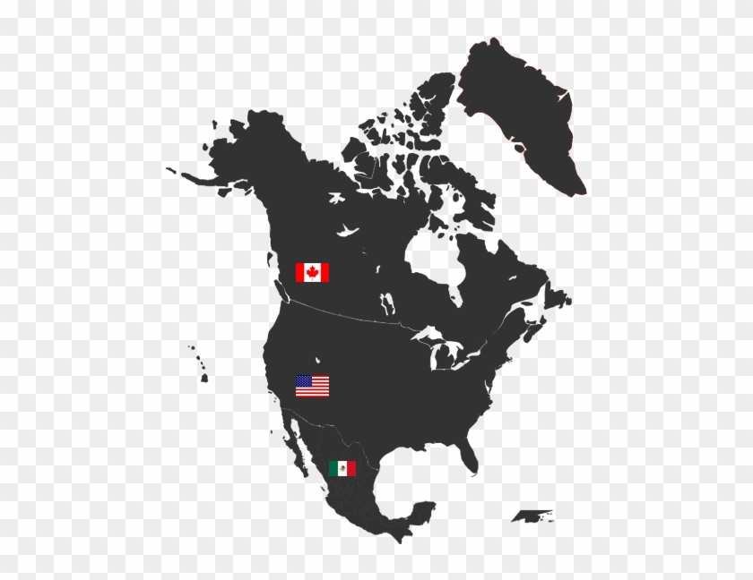 New Maps North America - North America States Icon Clipart #1147801