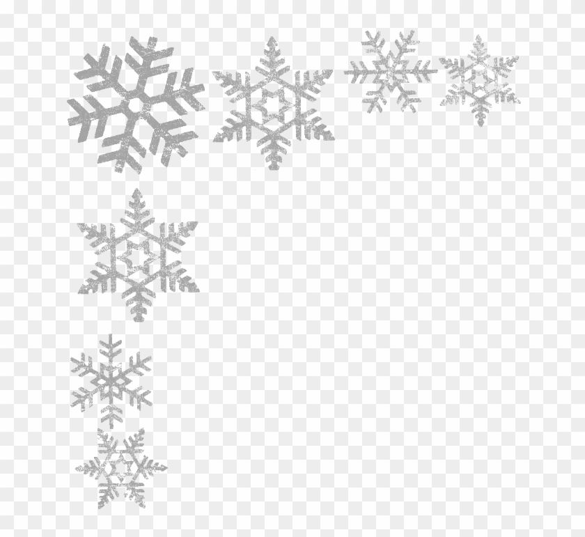 Snowflake Border Png Transparent - Transparent Background Snowflake Border Clipart #1147981