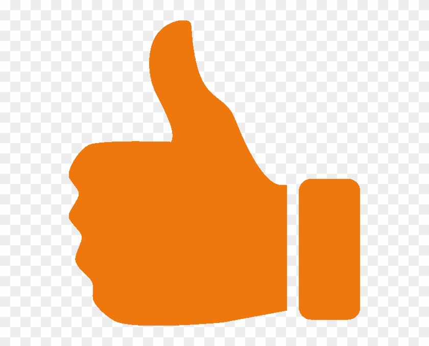 Only Pay For The Days You Use - Thumbs Up Icon Orange Clipart