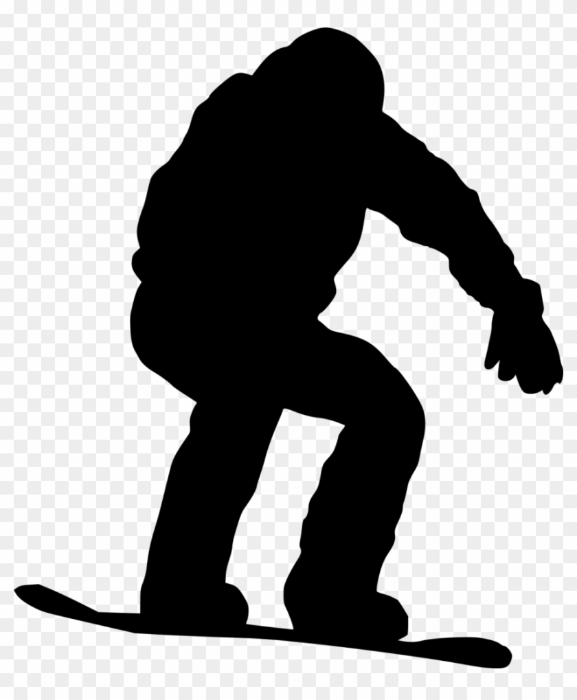 Png File Size - Snowboarder Vector Png Clipart