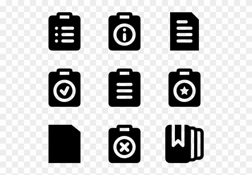 Files & Folders - Social Media Icon Png Black Clipart #1148462