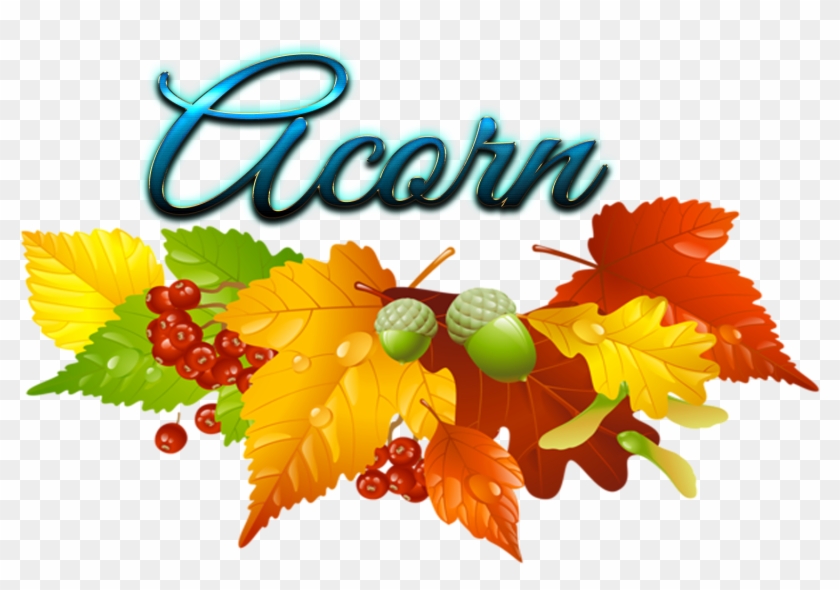 Fall Leaves Wreath Clipart - Png Download