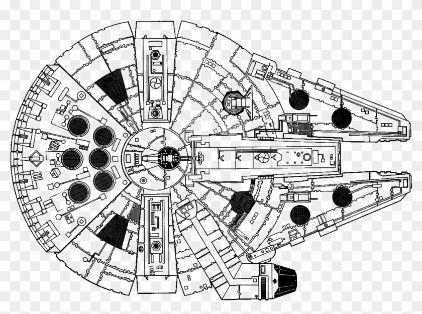 Millenium Falcon Png - Star Wars Millenium Falcon Clipart
