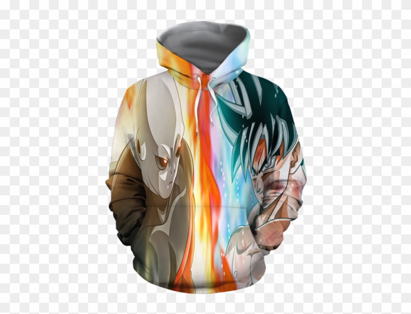 Dragon Ball Super Goku Vs Jiren Overflowing Aura Hoodie - Hoodie Clipart #1148801