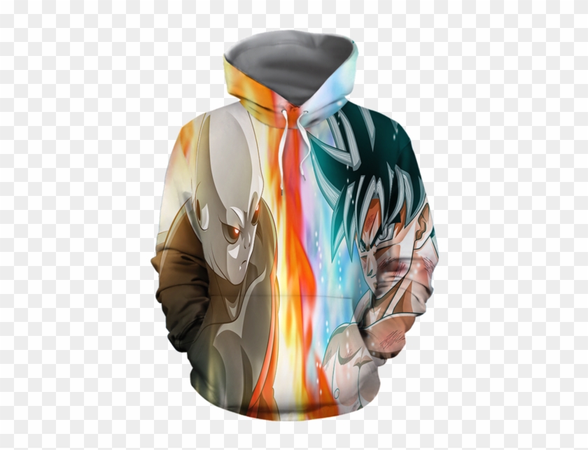 Dragon Ball Super Goku Vs Jiren Overflowing Aura Hoodie - Hoodie Clipart