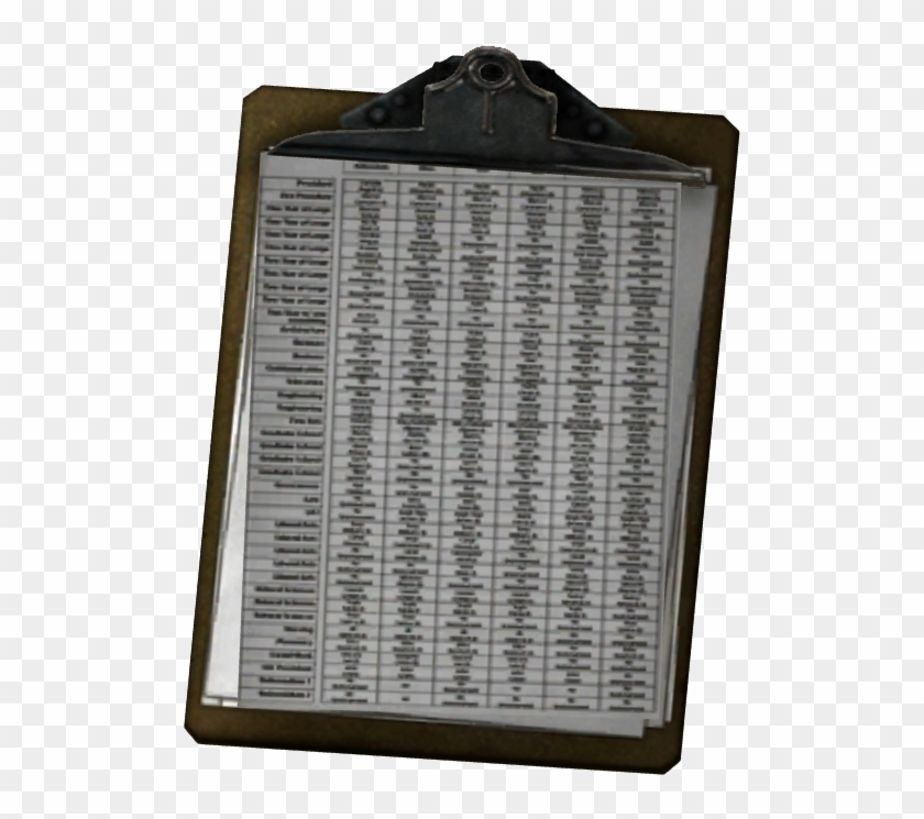 Order Of Withdrawal - Fallout Clipboard - Png Download #1149032