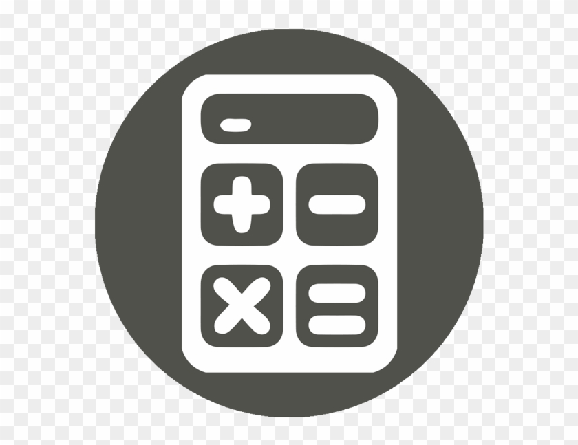 Gross Up Calculator - Black And White Calculator Icon Clipart