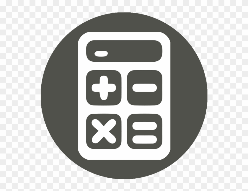 Gross Up Calculator - Black And White Calculator Icon Clipart #1149279