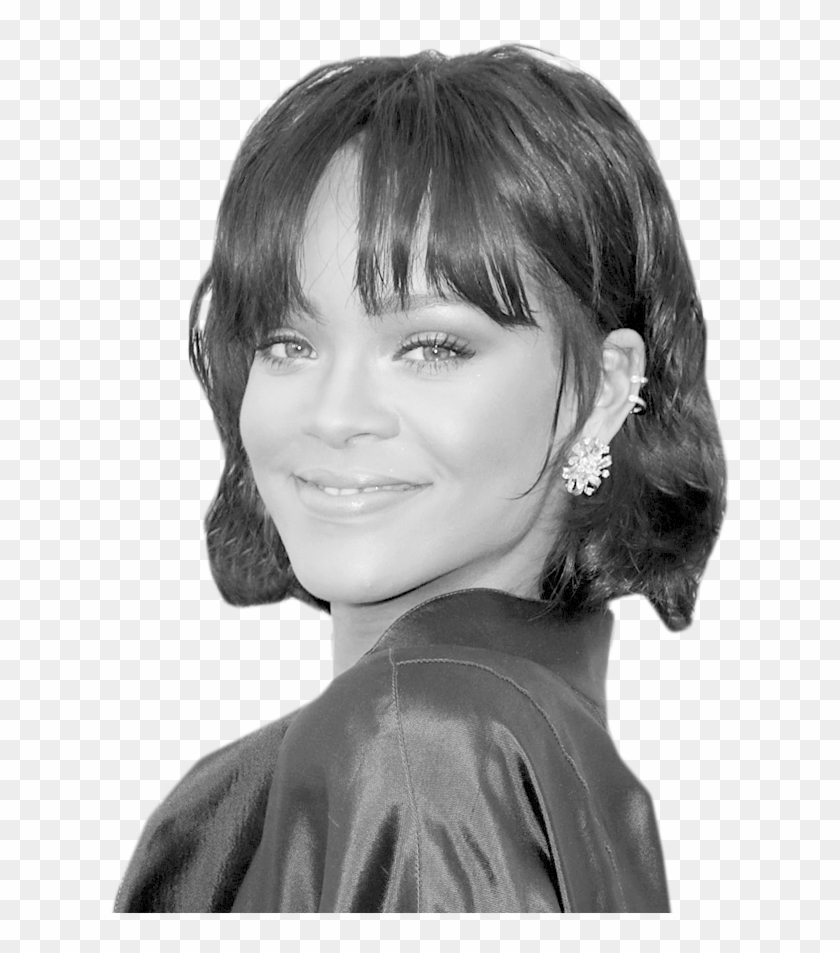 Rihanna Face Png Banner Transparent Stock - Bob Cut Clipart #1149600