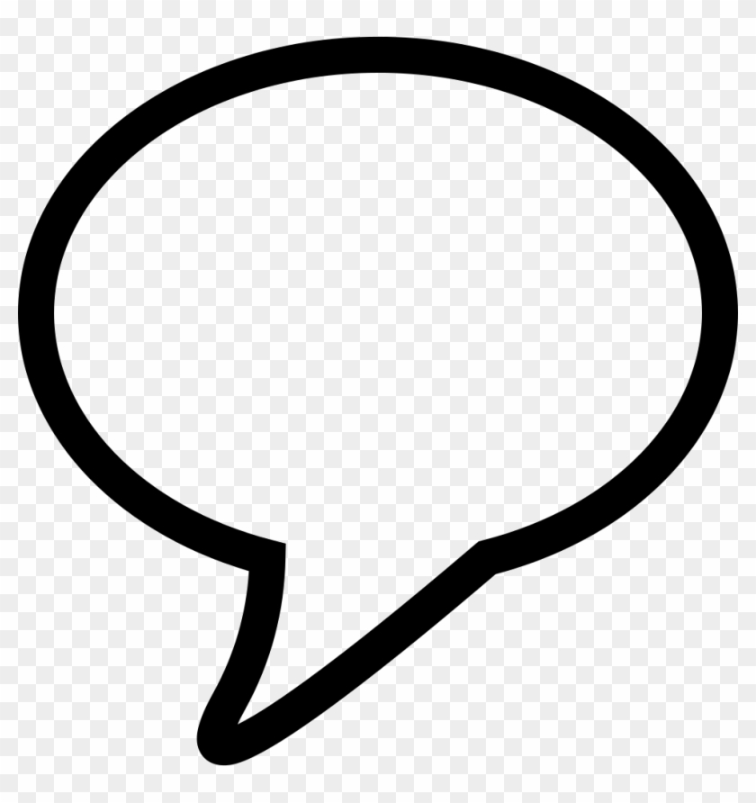 Speech Balloon Outline For Conversation Comments - Burbuja De Dialogo Png Clipart