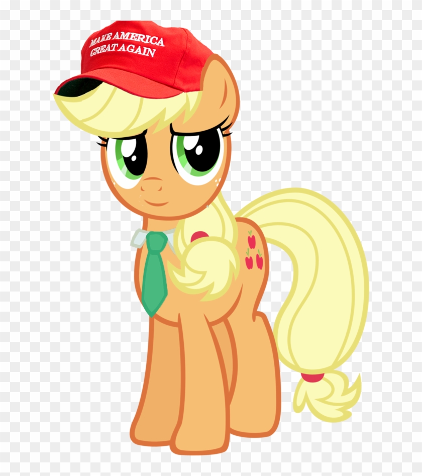 Applejack, Cap, Donald Trump, Edit, Hat, Make America - Applejack Make America Great Again Clipart #1149965