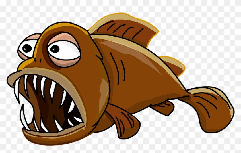 Cartoon Fish Png - Lantern Fish Transparent Background Clipart #1150084