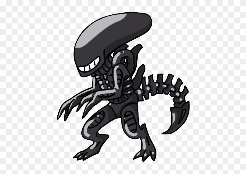 Xenomorph D'aww - Transparent Chibi Xenomorph Clipart