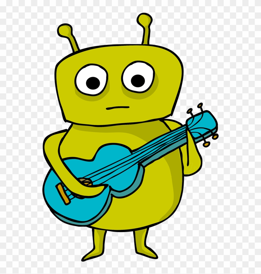 Vector Free Download Alien Music Invasion Dryden Art - Alien Moving Animation Clipart #1150264