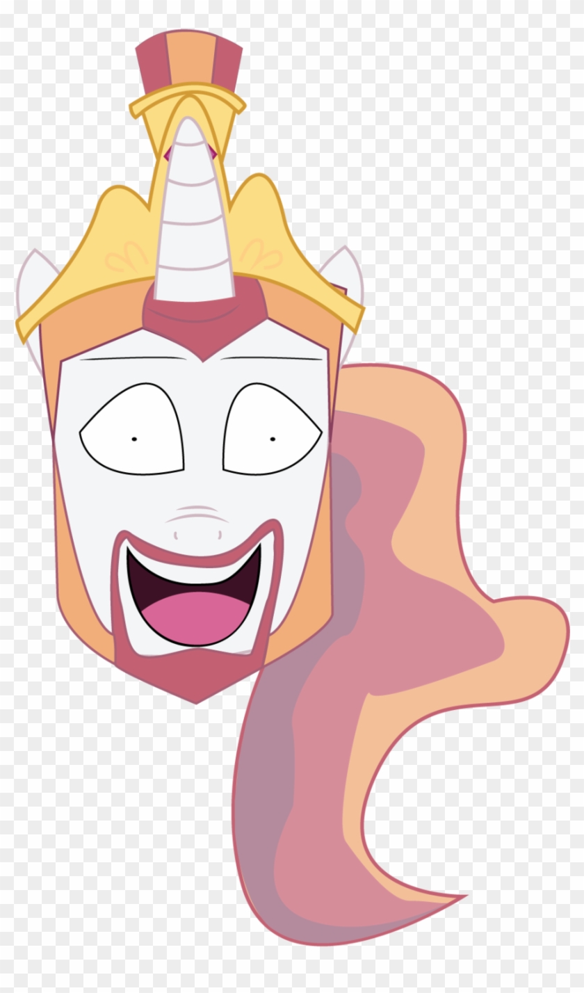 Princess Celestia Face Nose Facial Expression Pink - Cartoon Clipart