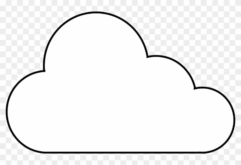 Nubes Para Imprimir Nubes Png, Molde De Nube, Posavasos, - Line Art Clipart