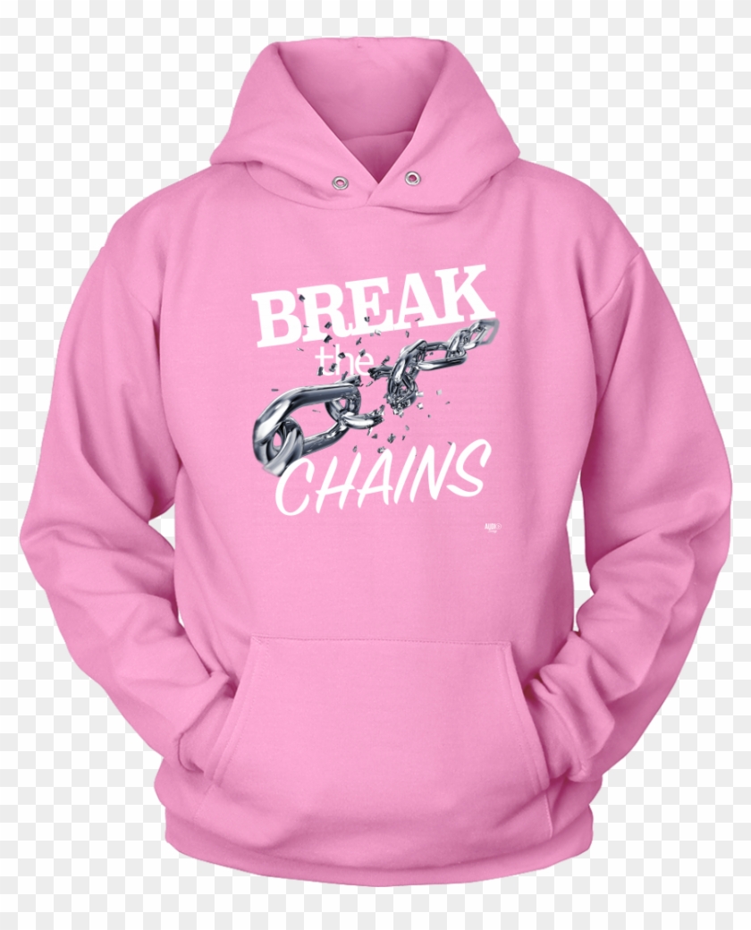 Break The Chains White Hoodie - Shirt Clipart