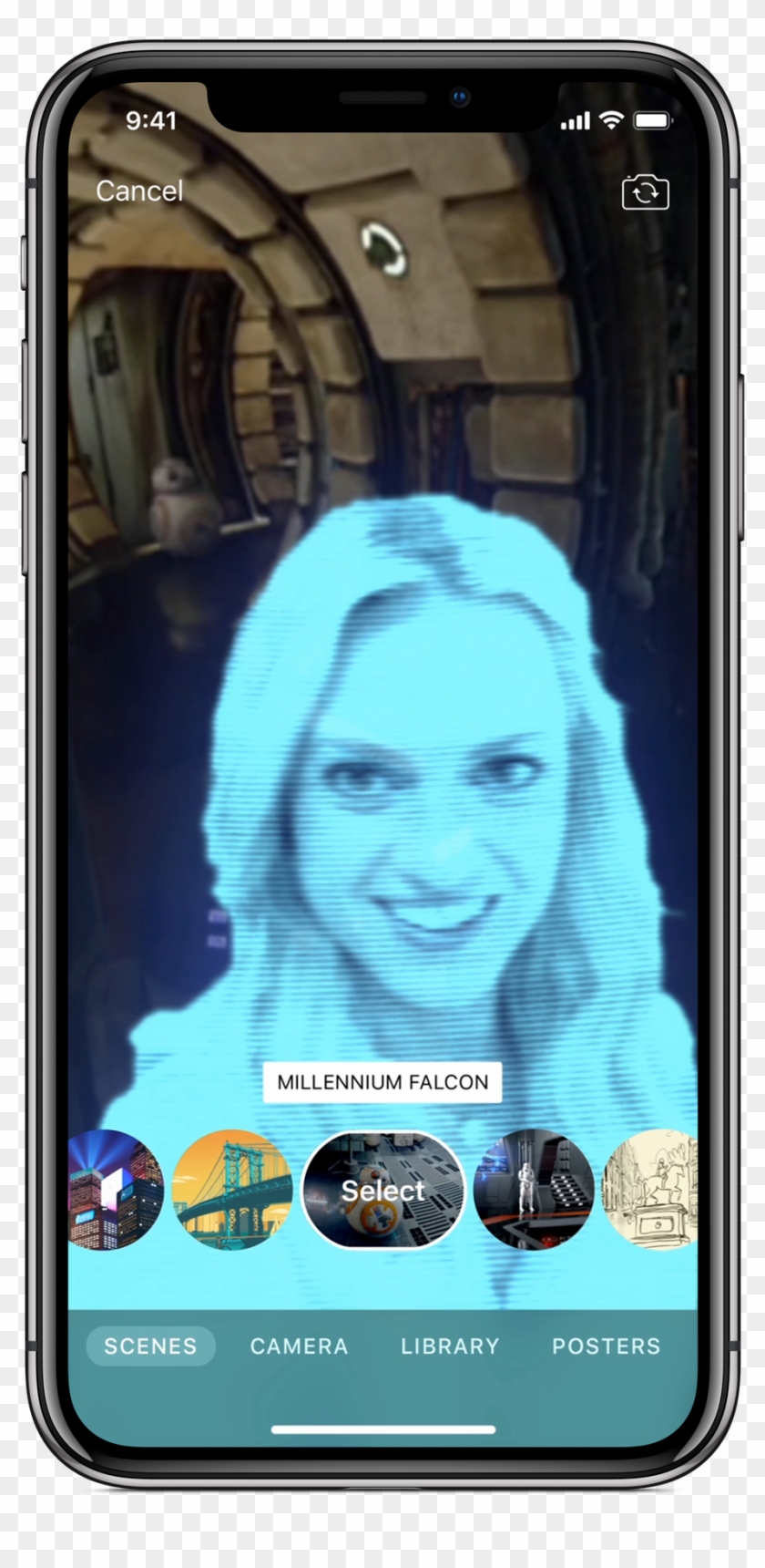 New Ar 'selfie Scenes' In Apple's Updated Clips App - Apple Clips - Png Download #1151013