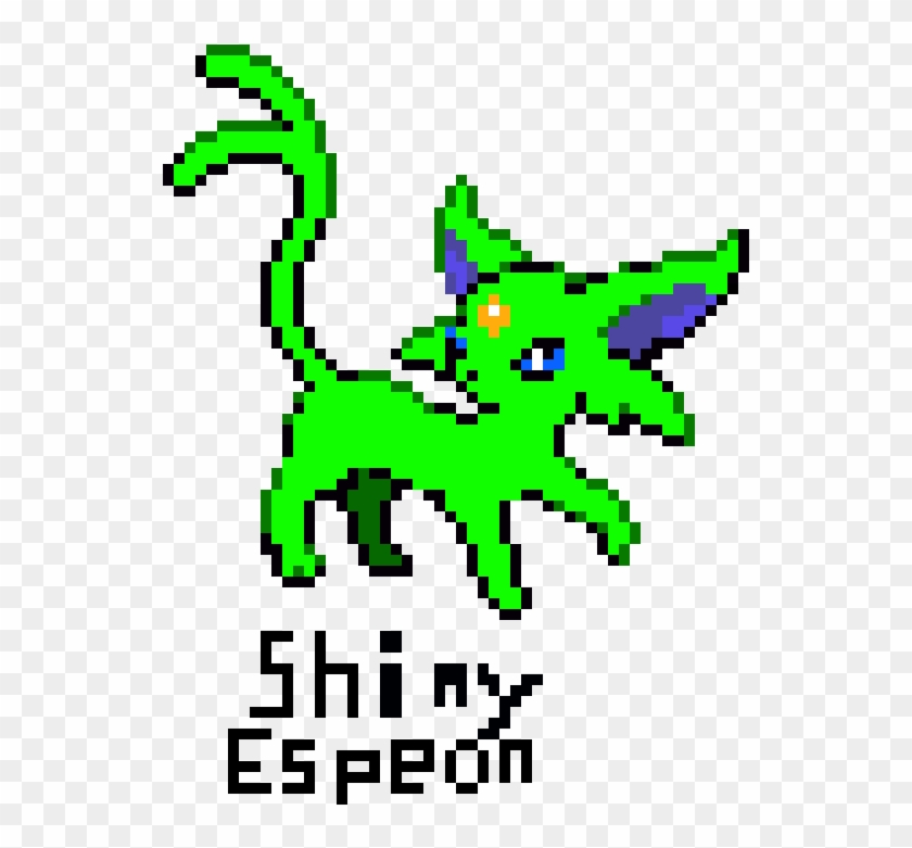 Shiny Espeon - Shiny Espeon Pixel Art Clipart