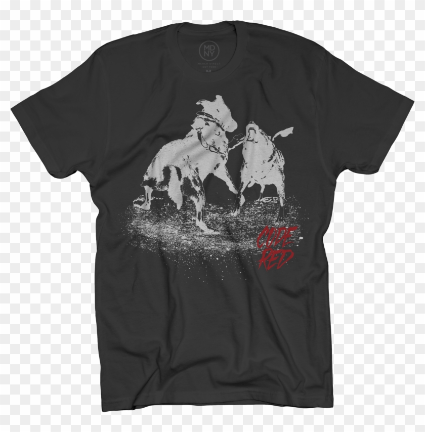 Code Red Dog Fight On Black T-shirt $25 - Active Shirt Clipart #1151440