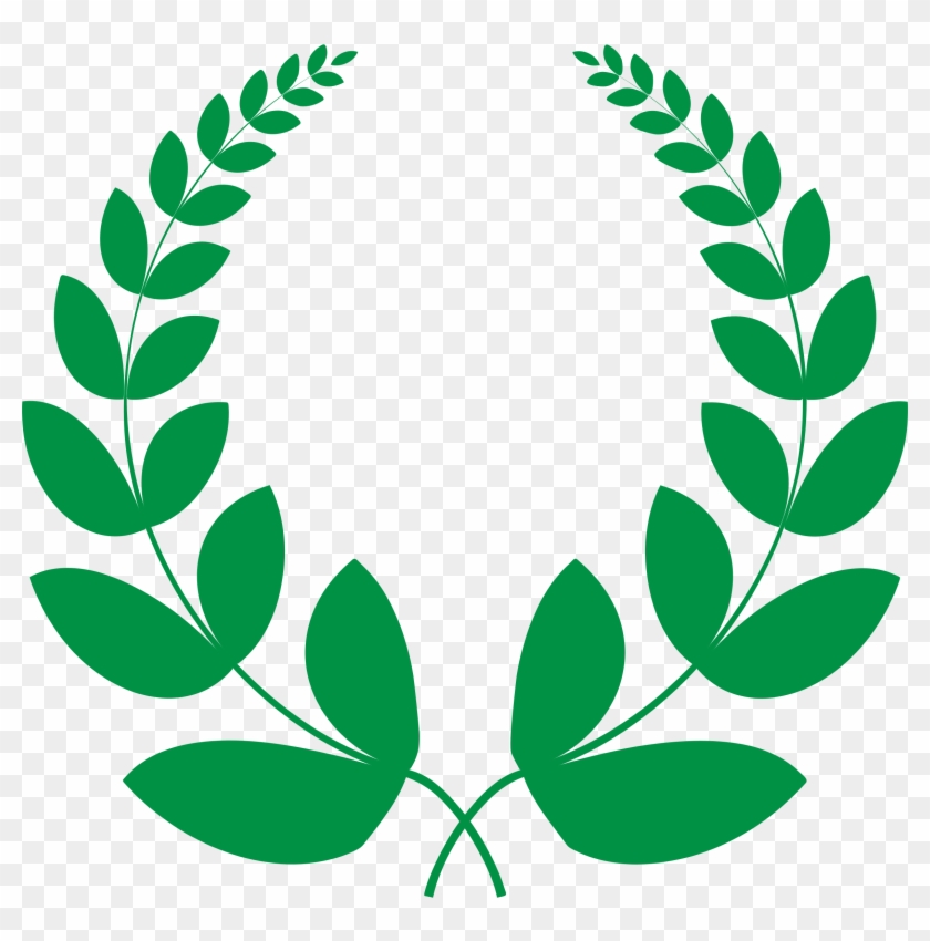 Laurel Bay Olive Crown Free Commercial - Green Laurel Wreath Png Clipart
