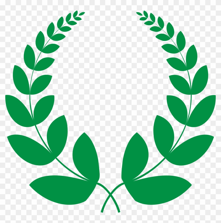 Laurel Bay Olive Crown Free Commercial - Green Laurel Wreath Png Clipart #1151663