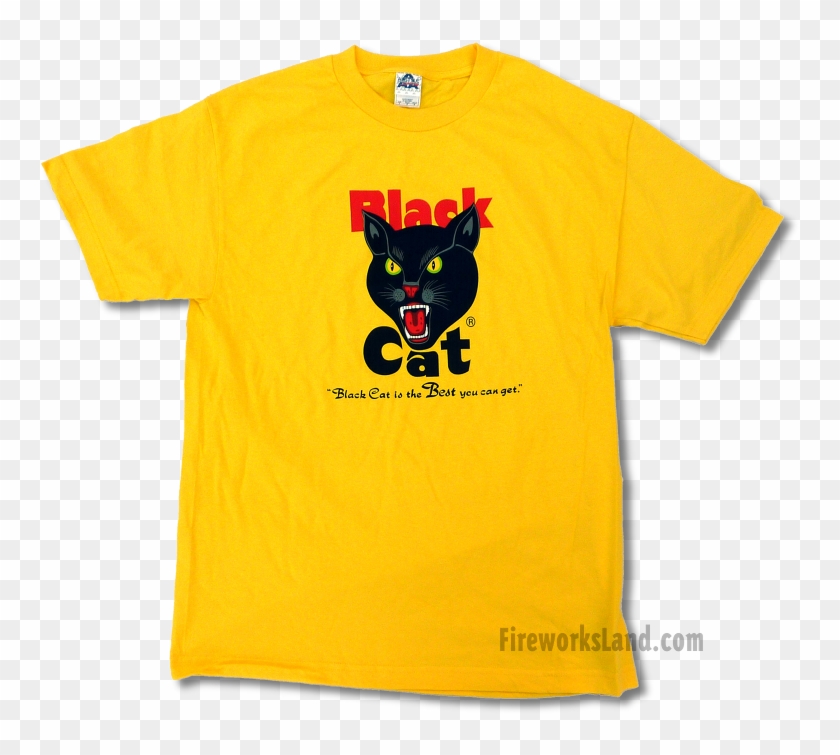 Blackcatyellow - Black Cat Firecrackers T Shirt Clipart