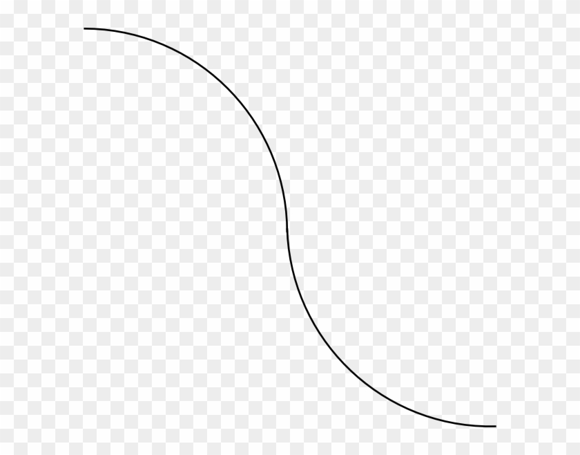 Curved Line Clip Art Pictures To Pin On Pinterest Pinsdaddy - Single Curved Line Vector - Png Download