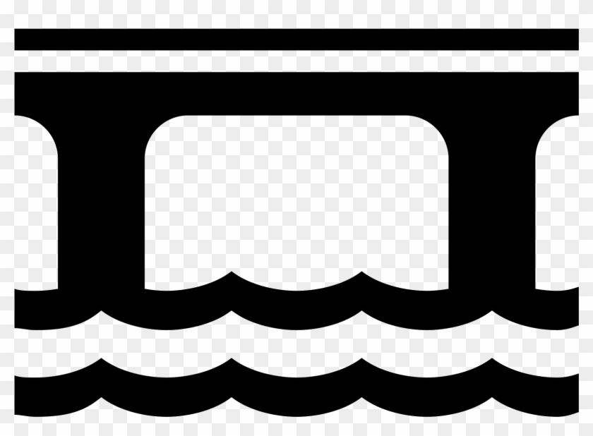 Roadway Clipart Wavy - Bridge Icon Png Transparent Png #1151953