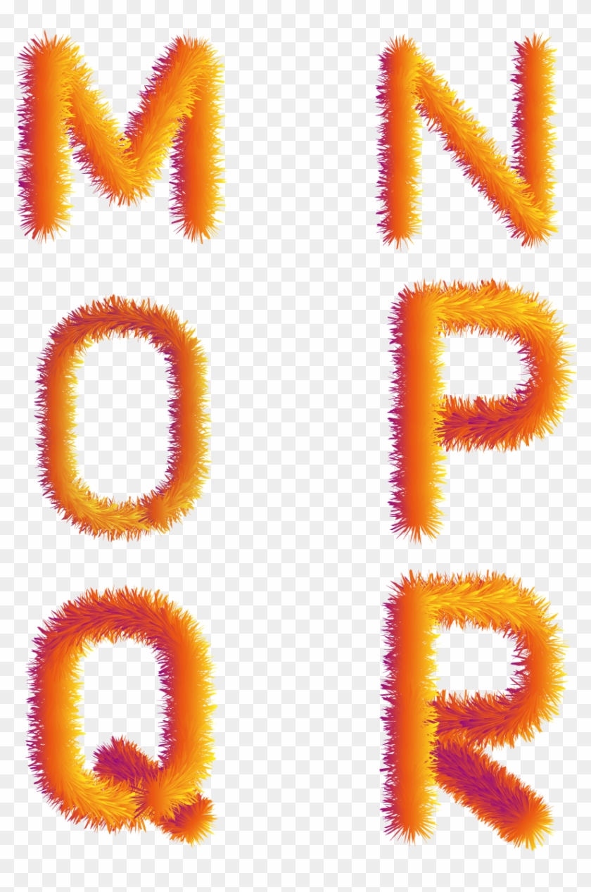 Colorful Plush Effect English Png And Vector Image - Visual Arts Clipart