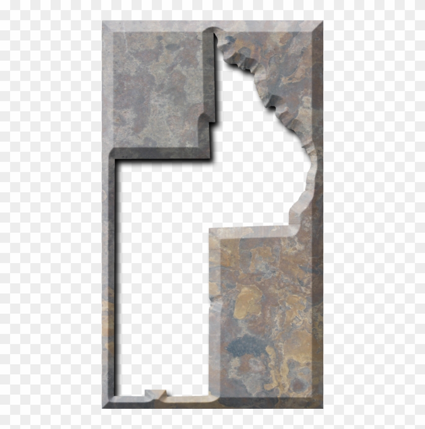 A Map Of Lake With The Map Area Carved Out Of A Rough - Wall Clipart #1152246