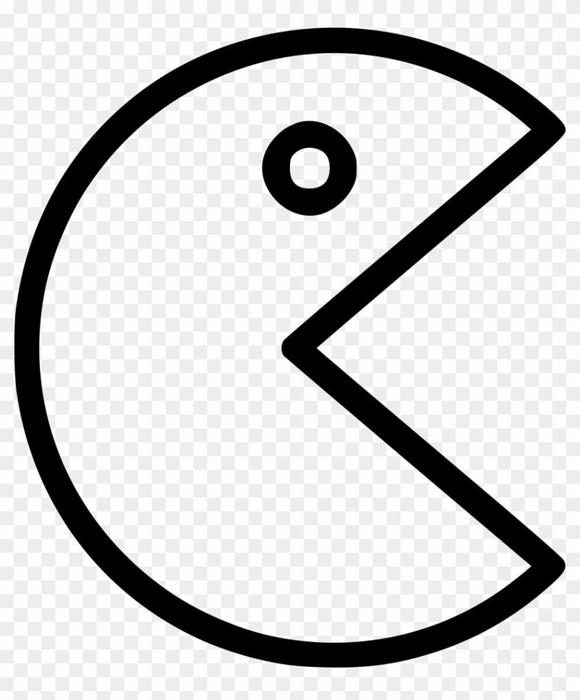 Pacman Game Comments - Pacman Clipart Black And White - Png Download