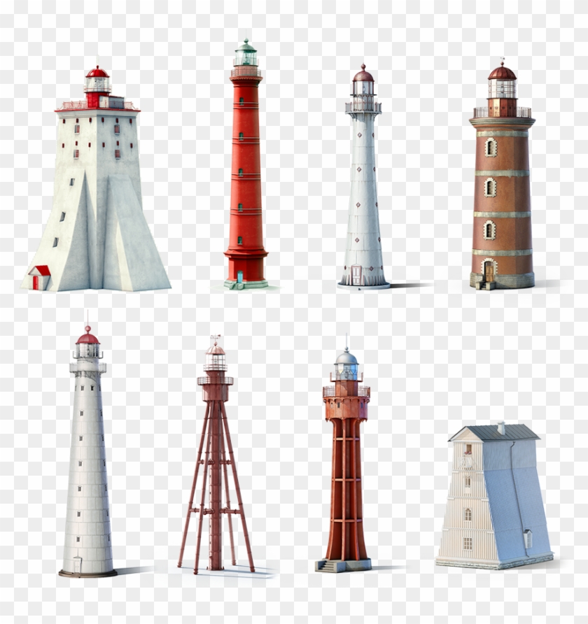 900 X 900 8 - Lighthouse Brushes Photoshop Clipart #1152564