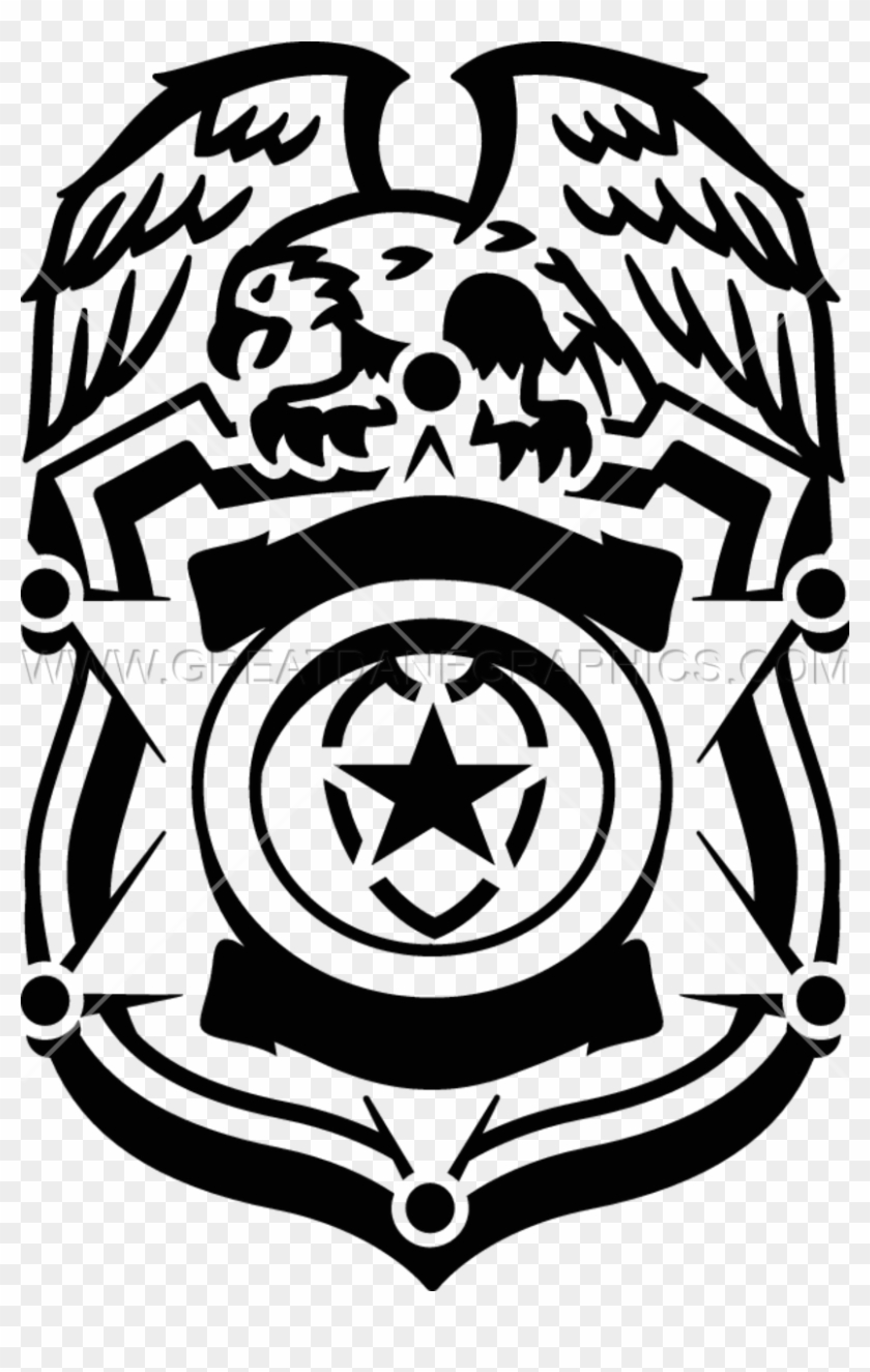 Clip Art Black And White Download Production Ready - Police Badge Black And White - Png Download #1152640