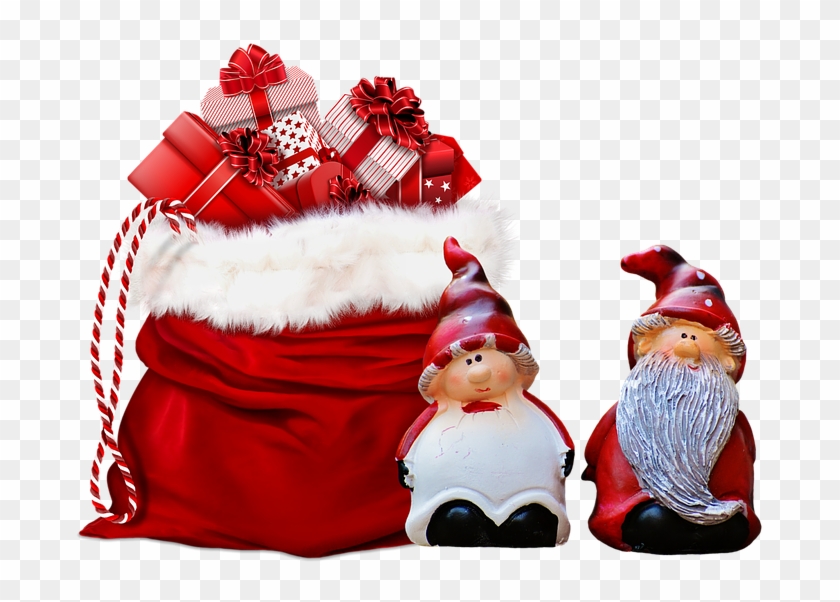 Xmas, Presents, Gifts, Grnomes, Bag, Christmas, Cute - Presents Xmas Clipart #1154714
