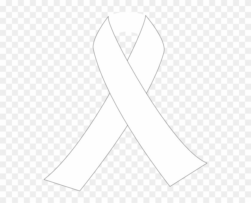 Breast Cancer Ribbon White Clipart
