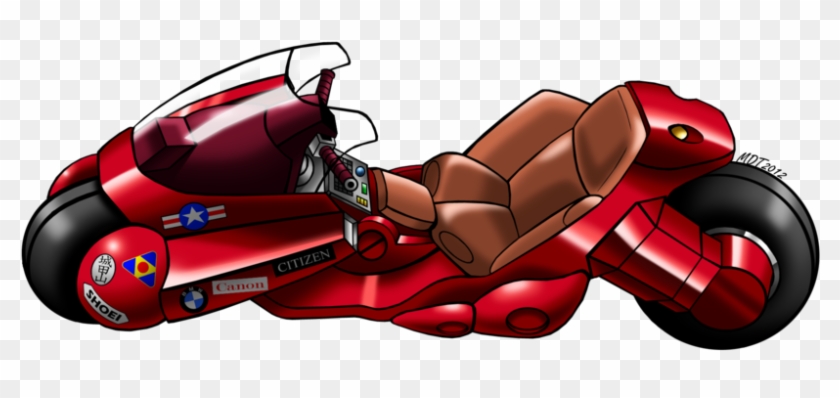 Drawn Biker Anime - Akira Bike Png Clipart