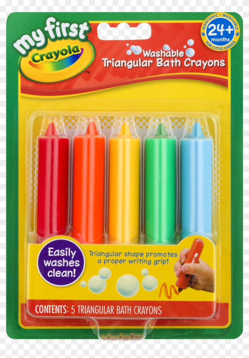 1800 X 1800 0 - My First Crayola Washable Triangular Bath Crayons Clipart #1155392