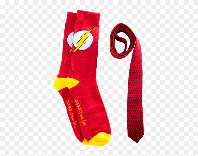 The Flash Logo Socks & Tie Gift Pack - Flash Tie Clipart #1155661