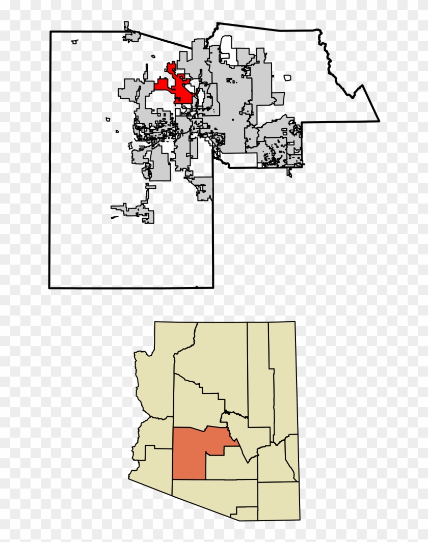 Maricopa County Arizona Incorporated And Unincorporated - Arizona Clipart #1156089
