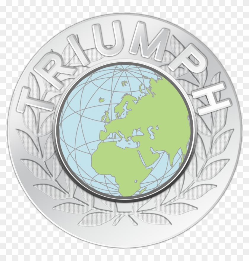 New Triumph Globe And Laurel Wreath Logo Concept - Circle Clipart #1156554