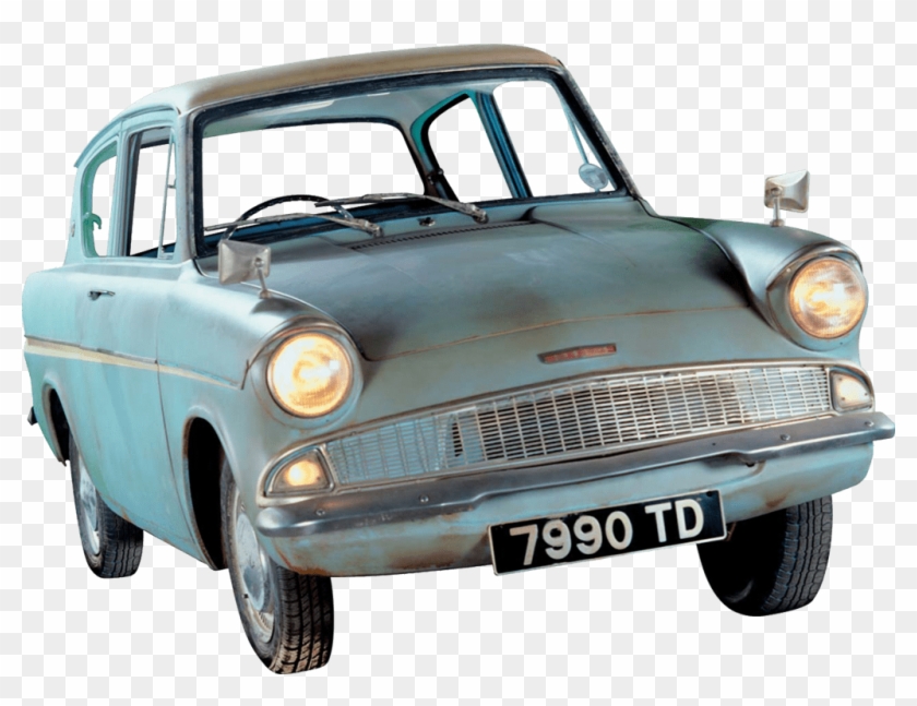 Harry Potter Flying Car Transparent Png - Harry Potter Flying Ford Anglia Clipart #1156824