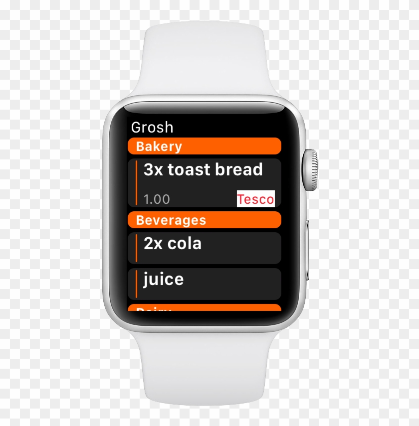 Shopping List Apple Watch - Analog Watch Clipart #1157553