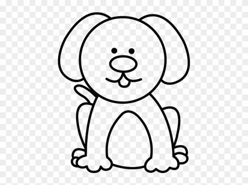Dog Drawing - Easy Dog Cartoon Drawing Clipart